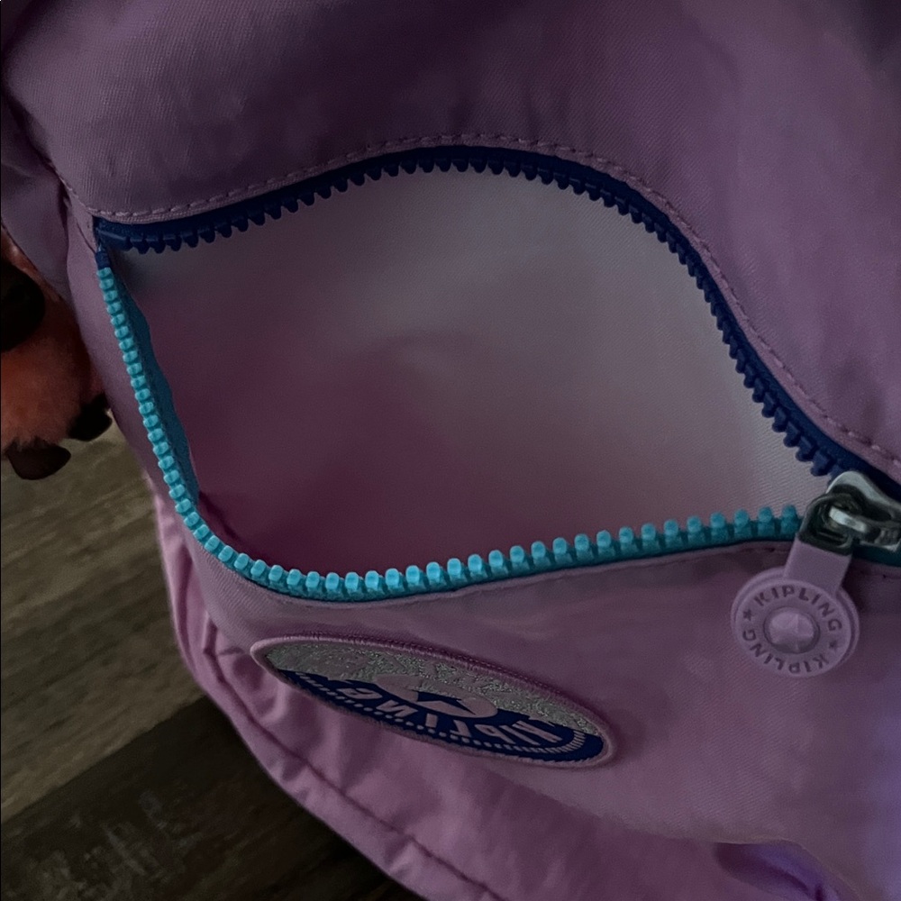 New Kipling Bag Seoul Backpack Laptop Bag KIB2G2 Polyamide Festive Purple Shade - Picture 14 of 16